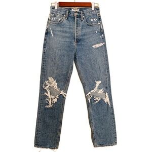 AGOLDE 90s High Rise Loose Fit Jeans in Ritual – Size 24